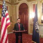 Speaking at the US Capital at Senator Office